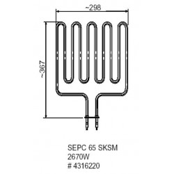 Електрически нагревател за сауна 3000W, модел SEPC 65 B  от SpaZone справка 5207518