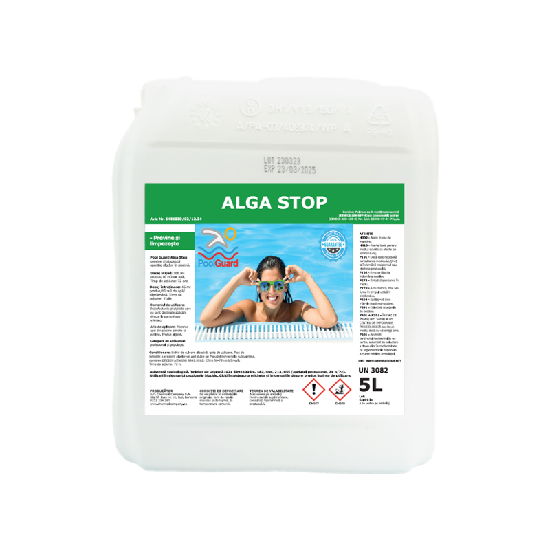 Против водорасли Alga Stop 5L, Pool Guard  от Pool Guard справка AAA5PG