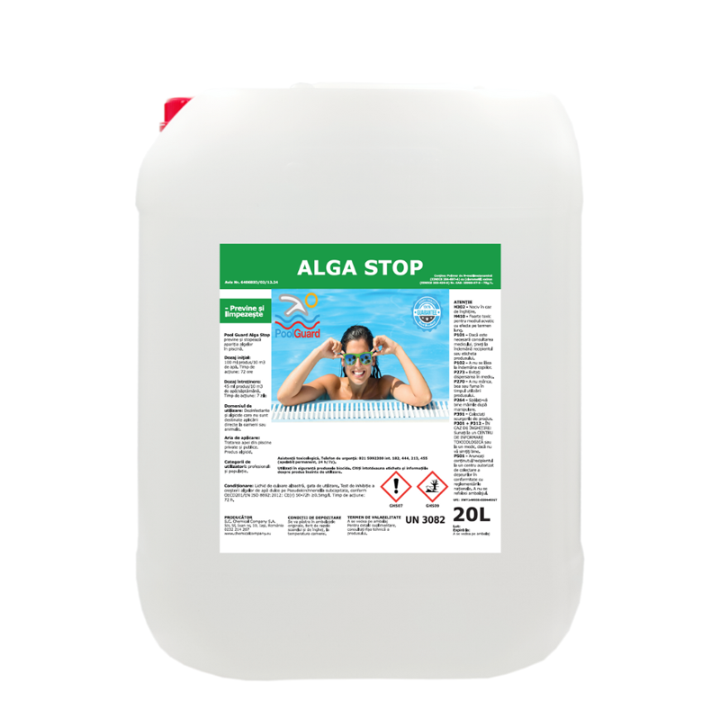 Против водорасли Alga Stop 20L, Pool Guard  от Pool Guard справка AAA20PG