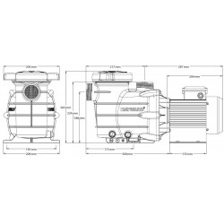Помпа Powerline 0,75 hp IE2 Hayward  от  Hayward Pool справка 81005E2