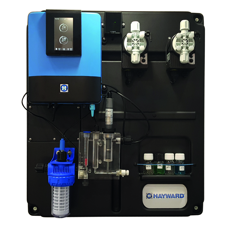 Панелна система Control Station за pH / свободен хлор (ppm) и температура  от  Hayward Pool справка HCCPHCL2A