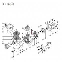 Уплътняващ О-пръстен за помпа HCP4200  от  Hayward Commercial Aquatics справка 500100120004