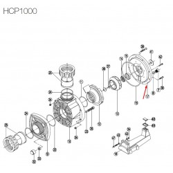Фланец на помпата HCP3800  от  Hayward Commercial Aquatics справка 500100080003