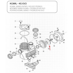 Турбина за помпа MaxEP 1.5 HP, RPUM0013.09R, Hayward  от  Hayward Pool справка 500100070009