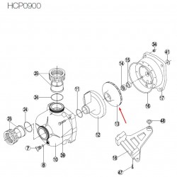Турбина за помпа MaxEP 1.5 HP, RPUM0013.09R, Hayward  от  Hayward Pool справка 500100070009