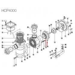 Дифузьор за помпа HCP 4000 (стар модел), Hayward  от  Hayward Commercial Aquatics справка 500100060006