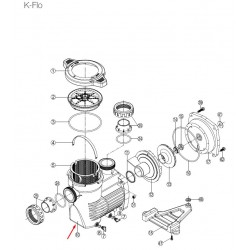 Корпус за помпата K-Flo  от  Hayward Pool справка 500100100022