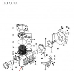 Корпус на помпа HCP3600  от  Hayward Commercial Aquatics справка 500100100023