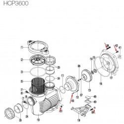Комплект винтове за помпа HCP3600, Hayward  от  Hayward Commercial Aquatics справка 500139420200