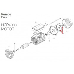 Перка на двигателя на помпата HCP3800, Hayward  от  Hayward Commercial Aquatics справка 505010305200