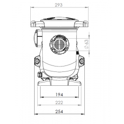 Рециркулационна помпа с променлива скорост Tristar NG VSTD, 1,5 hp, Hayward, 24,6 m³/h  от  Hayward Pool справка SP3216VSTDNG
