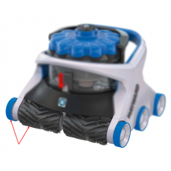 Комплект 6 x PVC ролка с тръба и гумена тягови колан басейн Aquavac 600  от  Hayward Pool справка RCHX605WBKIT