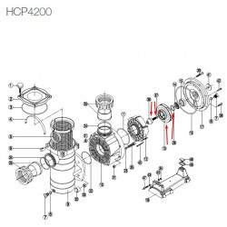 Турбина за помпа Hayward HCP 4200, 10 hp  от  Hayward Commercial Aquatics справка 500100070027