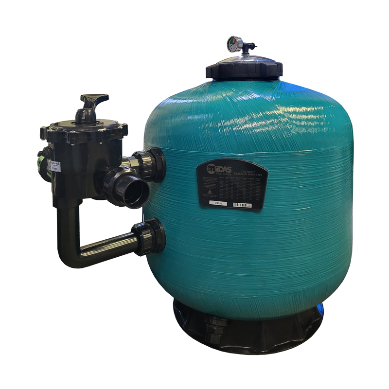 Бобинен филтър KS750, странично разположен вентил, 22 m³/h  от Midas Pool Products справка KS750