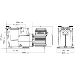 Рециркулационна помпа Super Pump XT 2,0 hp, 230V  от  Hayward Pool справка SP2622XW251XT