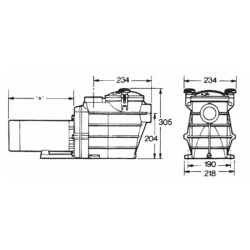 Рециркулационна помпа с променлива скорост SUPER II VSTD, 1,5 hp, Hayward, 19 m³/h  от  Hayward Pool справка SP3016VSTD