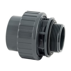 Холендър PVC с О-пръстен D50-1 1/2" външна резба Plimat  от Plimat справка RUMJ50M