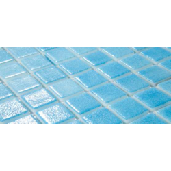 Стъклена мозайка Niebla Azul Turquesa, неплъзгаща, основа полибонд, 2,5x2,5 cm, кутия 2 m²  от Healthy Swim справка HS501AV
