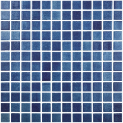 Стъклена мозайка Niebla Albastru Marino, неплъзгаща, основа полибонд, 2,5x2,5 cm, кутия 2 m²  от Healthy Swim справка HS508AV