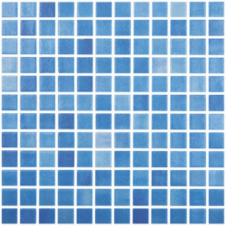 Стъклена мозайка Niebla Celeste, неплъзгаща, основа полибонд, 2,5x2,5 cm, кутия 2 m²  от Healthy Swim справка HS110AV