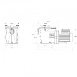 ПАКЕТ: Помпа RS II 1.50 HP, 20 м³/ч + Картушен филтър SwimClear Mono C150 Hayward  от  Hayward Pool справка RS3016C150
