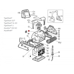 Корпус за робот за почистване на басейни, TigerShark Hayward  от  Hayward Pool справка RCX13001