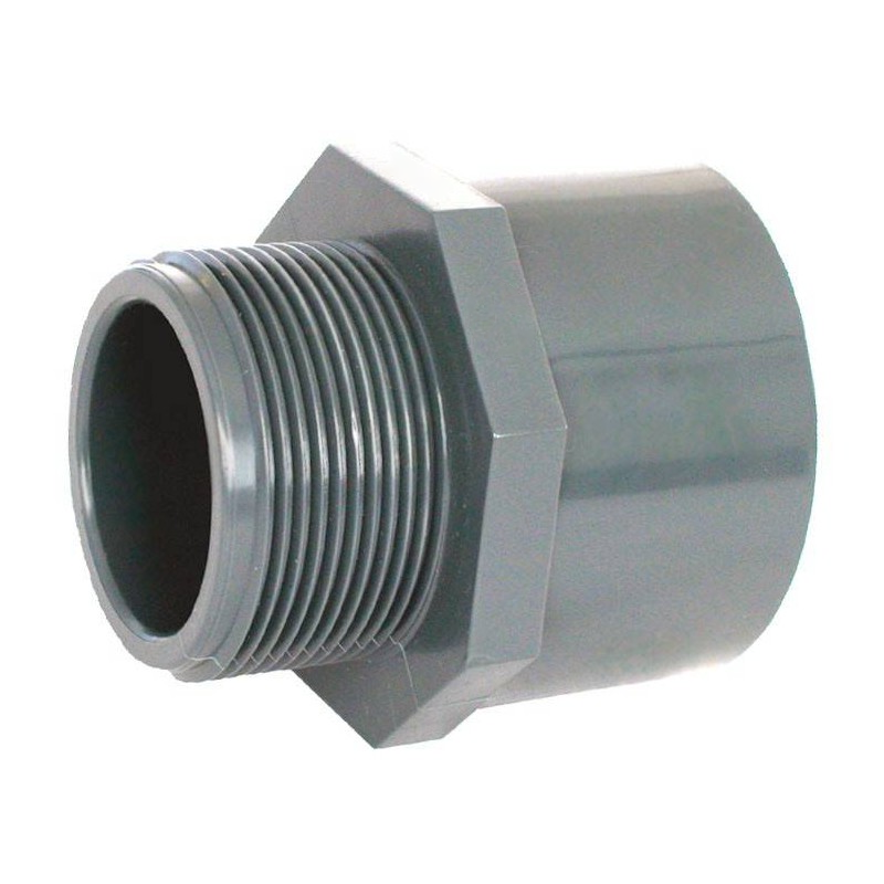 PVC-U нипел, смесен, SpaZone, D75/63-2", външна резба  от Plimat справка EF75632