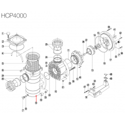 Корпус на предфилтъра за помпа HCP4000, Hayward  от Kripsol справка 500100140001
