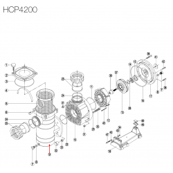 Корпус на предфилтъра за помпа HCP4000, Hayward  от Kripsol справка 500100140001