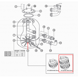 Колектор за филтър NC780/NC900, Hayward  от  Hayward Pool справка NCX12025