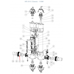 Свързваща муфа Z-IM-UNI-2"/63 Ø63 mm (2") за Elecro UV-C и Quantum  от  Elecro Engineering справка Z-IM-UNI-2"/63
