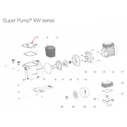 Прозрачен капак за предфилтър SPX1600D за помпи Super Pump XW, Super Pump XE, Super Pump VSTD и Super Pump Pro, Hayward  от  ...