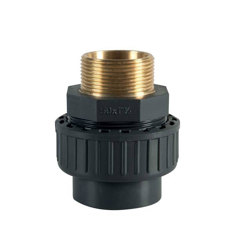 Холендър PVC-Метал D50-1 1/2" външна резба  от Plimat справка RUM50MPLT