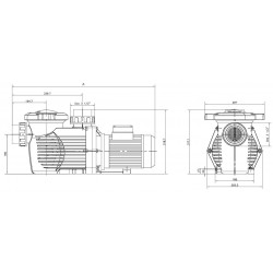 Помпа HCP 3600, 3,5 hp, 400V  от  Hayward Commercial Aquatics справка HCP36353E