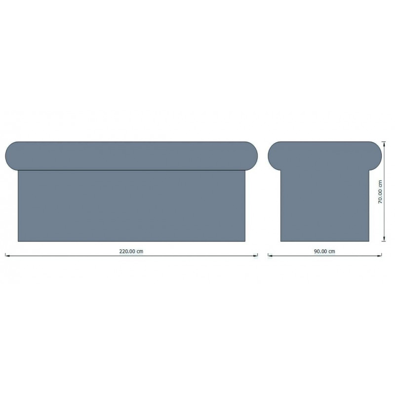 Легло за масаж EPS, 220x90 cm  от  справка EPS027