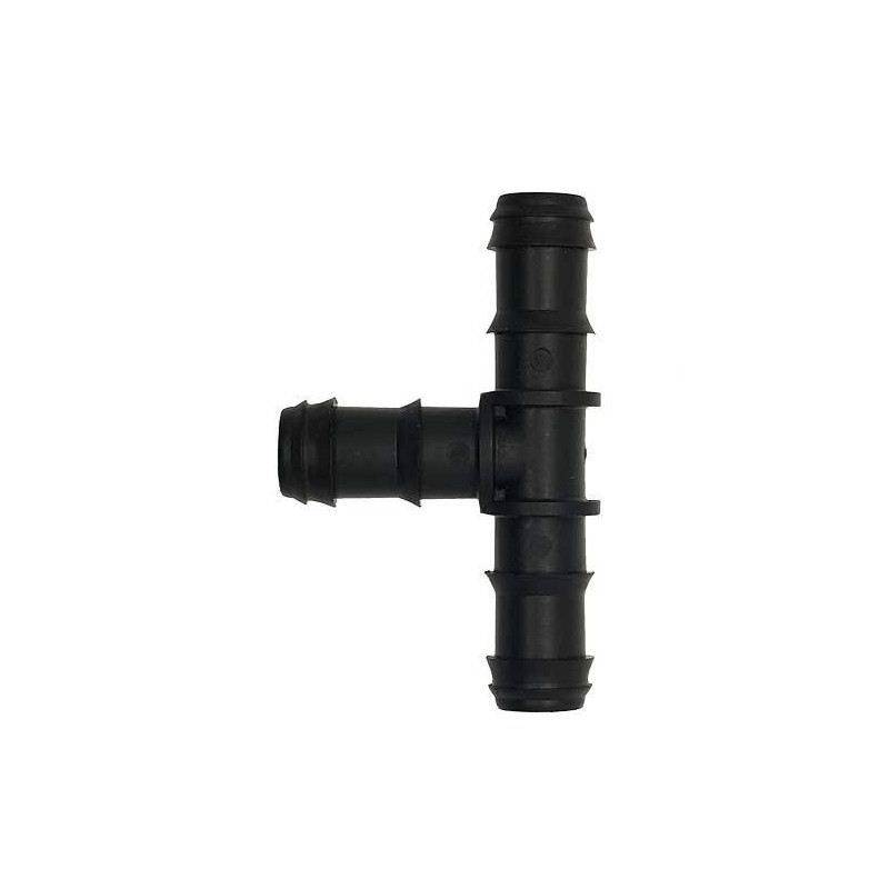 Тетка оребрена 90 градуса, 16 mm за маркуч, за капково напояване  от Cepex справка 04459