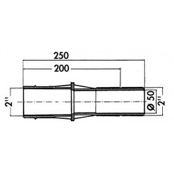 Преход за бетонна стена 250 mm  от  Hayward Pool справка 3350