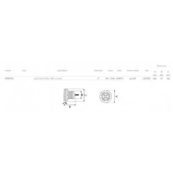 Мини прожектор LED бял 6W  от WaterPool справка 21118705