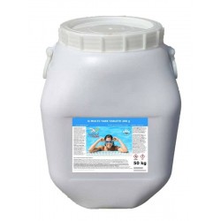 Таблетки Multi-Tabs бавен хлор за басейн 50kg  от Pool Guard справка CHS 392-50