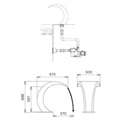 Водопад Bali, AISI-316 полирана  от Flexinox Pool справка 87185047