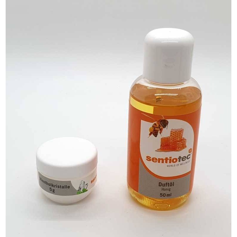 Kомплект Wellness 2 части, есенция от мед и ментолови кристали  от Sentiotec справка SET-2-MIERE