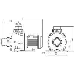 Помпа HCP 0900, 1,5 hp, 400V IE3  от  Hayward Commercial Aquatics справка HCP09153E