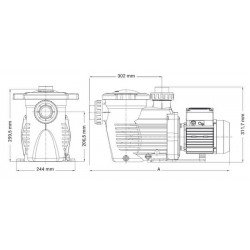 Рециркулационна помпа K-Flo 0,50 hp 400V  от  Hayward Pool справка SPK12605XY3