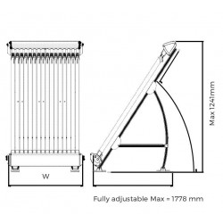 Слънчев панел Thermecro с 48 вакуумни тръби  от  Elecro Engineering справка SRC-AO-48