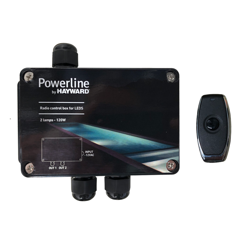 Модулатор за LED крушки с дистанционно управление, 2 изхода, 120W, Powerline  от  Hayward Pool справка 81RFBOX2C
