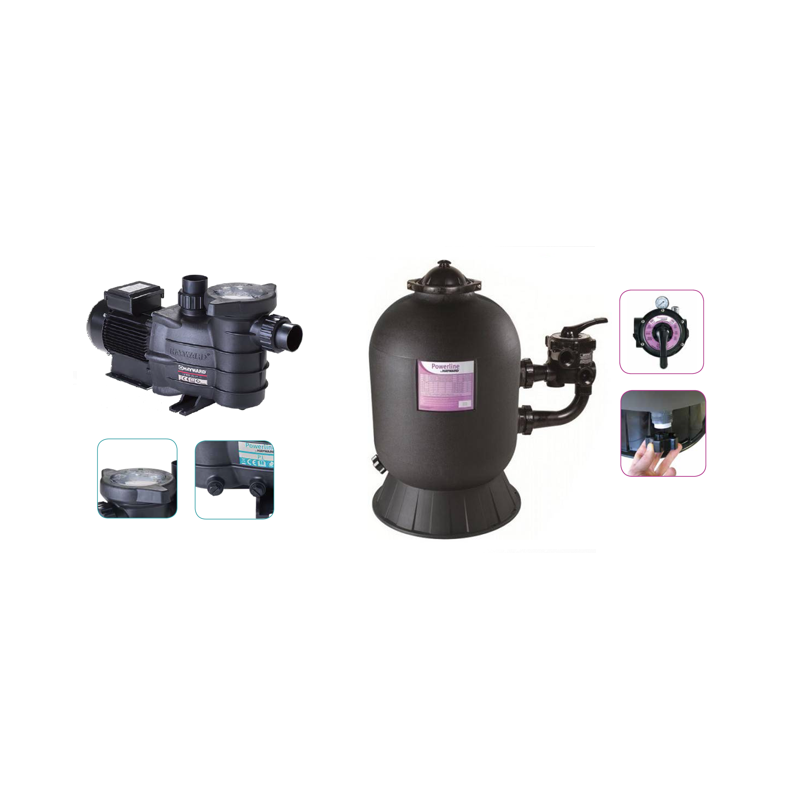 Сет филтрация Powerline Side 13 m³/h - Hayward  от  Hayward Pool справка GFS13