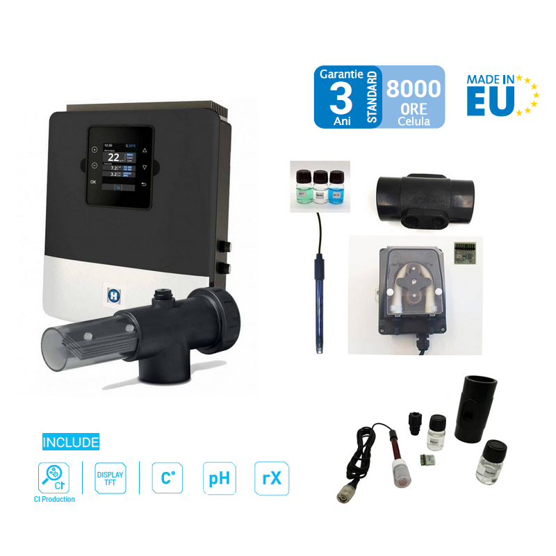 Sistem electroliza piscina Aquarite LT 22g/h + Kit pH si Redox, 110 mc  от  Hayward Pool справка AQR-LTO-SV22-BKBPER-E